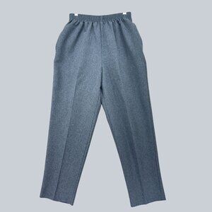 BonWorth Women’s Dress Pants Gray Elastic Waist Pull-On Petite  S
